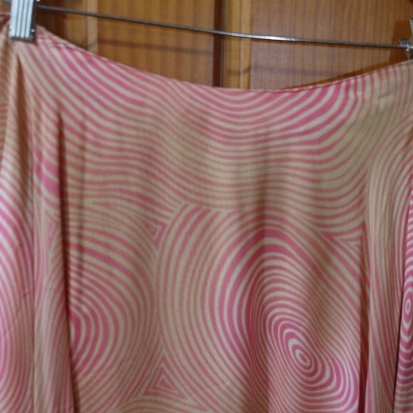 Rodier 90s Pink Wave Swirl Vintage 2-Piece Skirt & Top Set Euro 44 Med/Lg - Picture 7 of 16